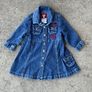 Baby Guess Blue Denim Kids Dress